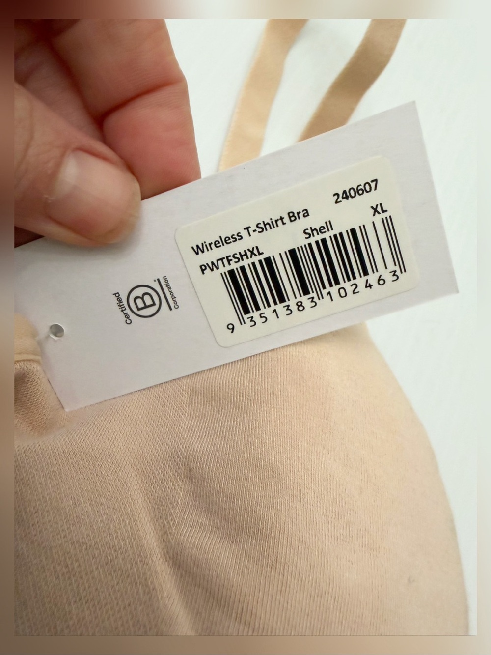 NWT BOODY Wireless T Shirt Bra - Shell - XL - Picture 9 of 10